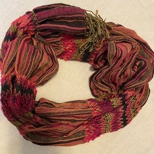Pink & black scarf